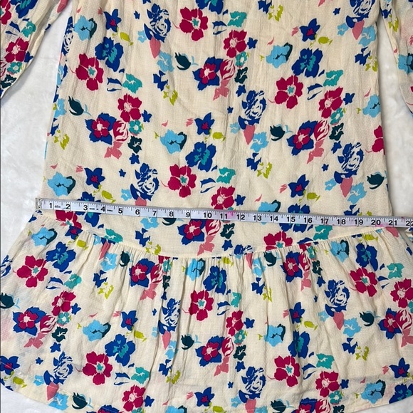 Pepe Jeans floral Ruffled Bishop Sleeve Dress size M - Picture 5 of 14